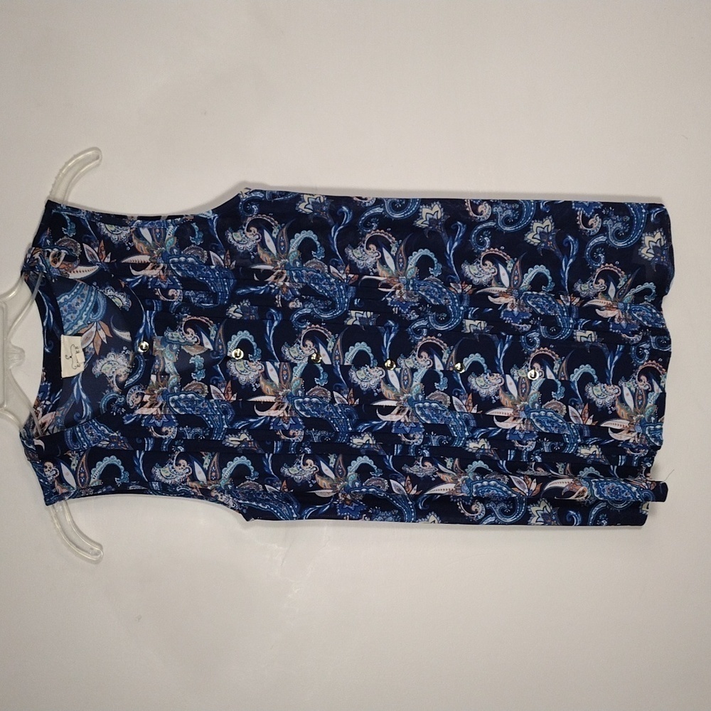 Euc Ember Paisley Print Tank Top Size Small